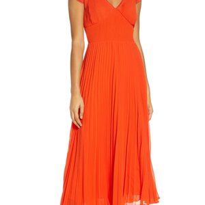Anoki Fit & Flare Georgette Midi Dress